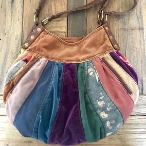 Vintage Multi color Patchwork Purse